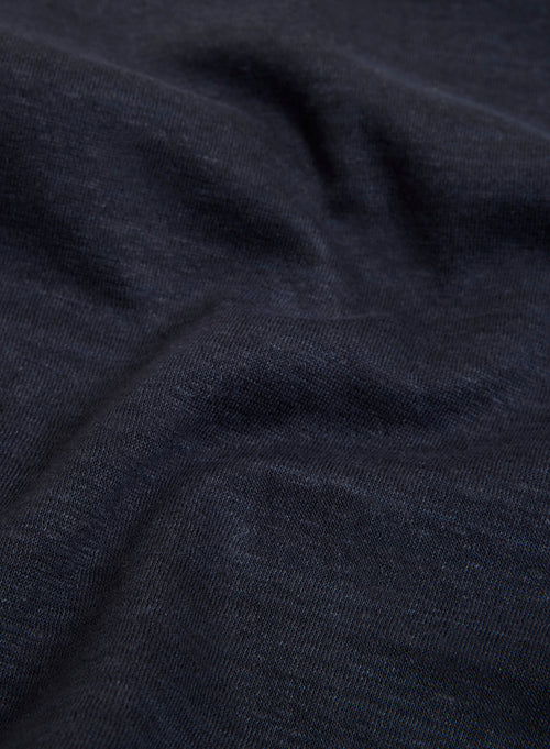 Chemise Marine Col Chemise Manches Longues en Lin / Coton organique - MAJESTIC FILATURES