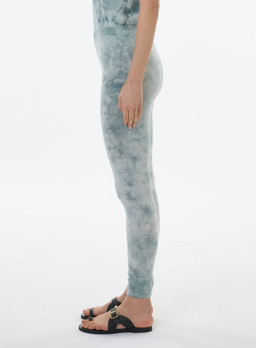 Blaue Hose aus Bio-Baumwolle / Elasthan - MAJESTIC FILATURES