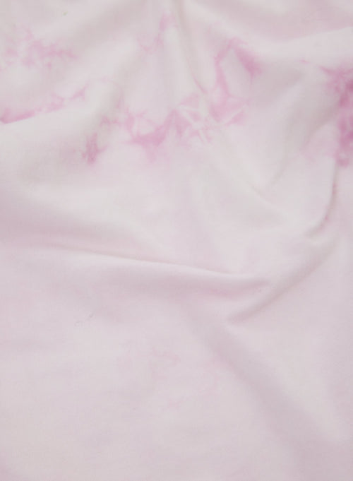 Pink Dress Short Sleeve Round Neck - MAJESTIC FILATURES