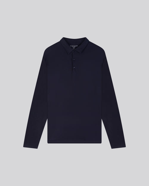 Polo Marine Polo Manches Longues en Coton organique - MAJESTIC FILATURES