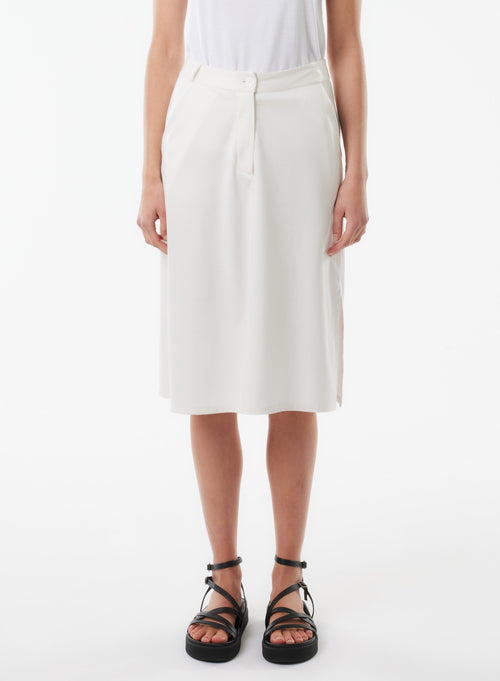 Jupe Blanche en Coton organique - MAJESTIC FILATURES
