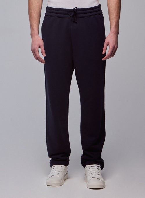 Pantalón azul marino de algodón orgánico - MAJESTIC FILATURES