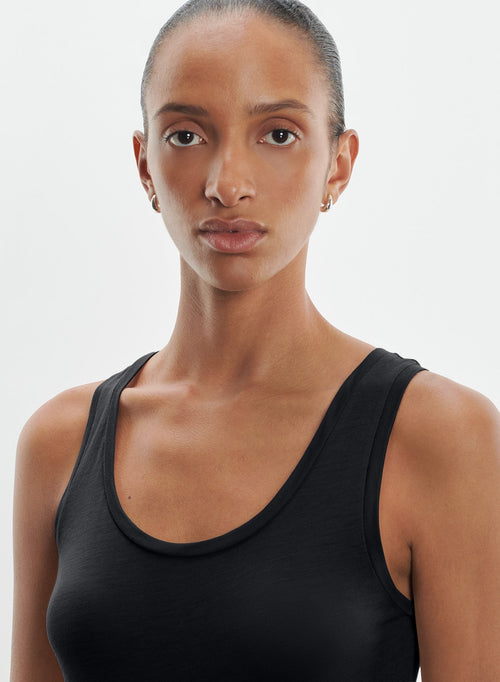 Tank top in viscose and cashmere - MAJESTIC FILATURES