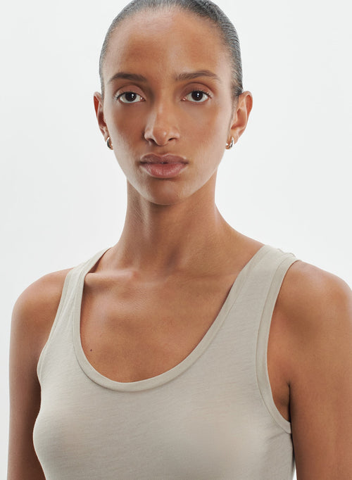 Tank top in viscose and cashmere - MAJESTIC FILATURES