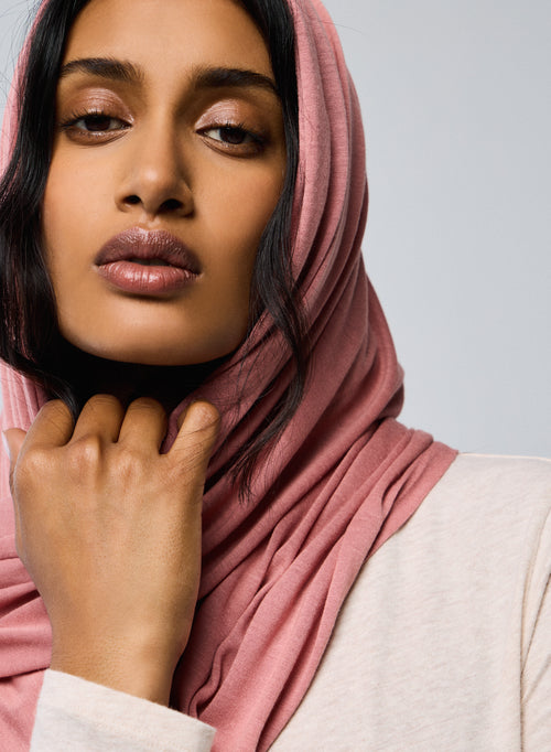 Pink Viscose / Cashmere Scarf - MAJESTIC FILATURES