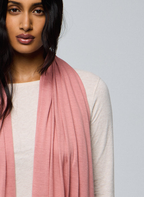 Echarpe Rose en Viscose / Cachemire - MAJESTIC FILATURES