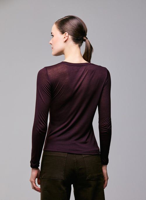 Lacoste T-shirt basique - violet-zsv/violet Lacoste T-shirt basique - violet-zsv/violet