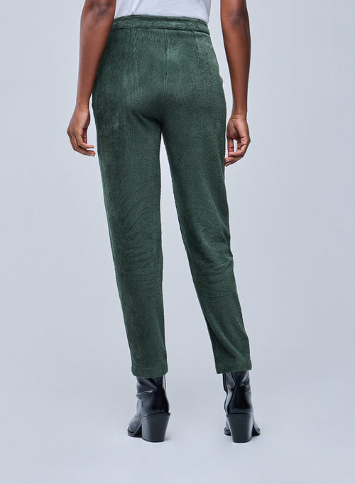 Pantalon Vert en Coton Organique / Polyester - MAJESTIC FILATURES