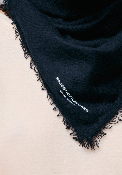 Bandana Noir en Cachemire - MAJESTIC FILATURES