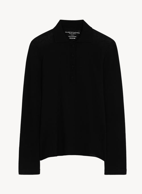 Kaschmir-Poloshirt - MAJESTIC FILATURES