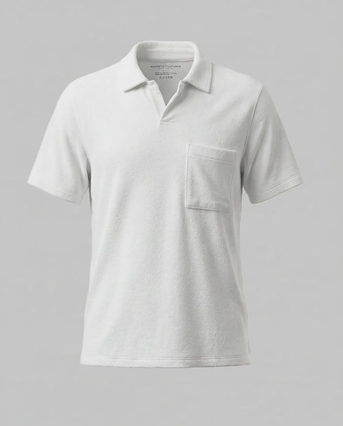 Polo Milk Manches Courtes en Coton Organique / Polyamide - MAJESTIC FILATURES