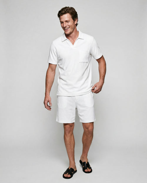Polo Milk Manches Courtes en Coton Organique / Polyamide - MAJESTIC FILATURES