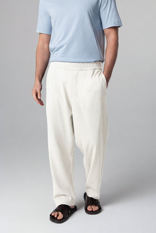 Pantalon Milk en Coton / Lin / Coton organique - MAJESTIC FILATURES