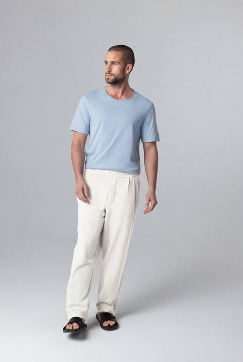Pantalon Milk en Coton / Lin / Coton organique - MAJESTIC FILATURES