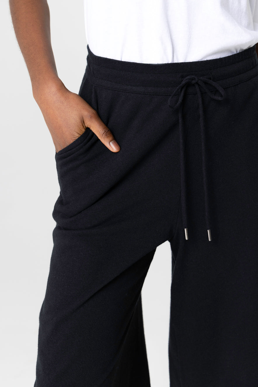 Shorts Noir en Coton / Lin FEMME | Majestic Filatures – MAJESTIC