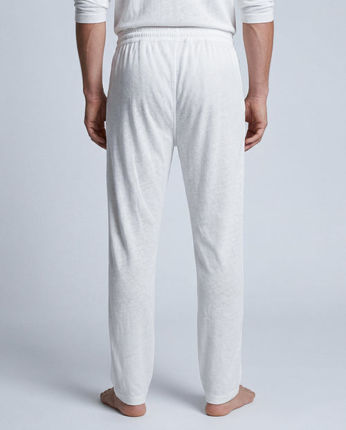 White Pants in Cotton / Linen - MAJESTIC FILATURES