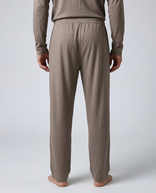 Cotton / Linen Pants in Coffee Latte - MAJESTIC FILATURES