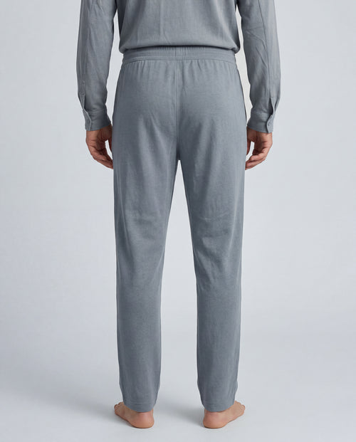 Gray Pants in Cotton / Linen - MAJESTIC FILATURES