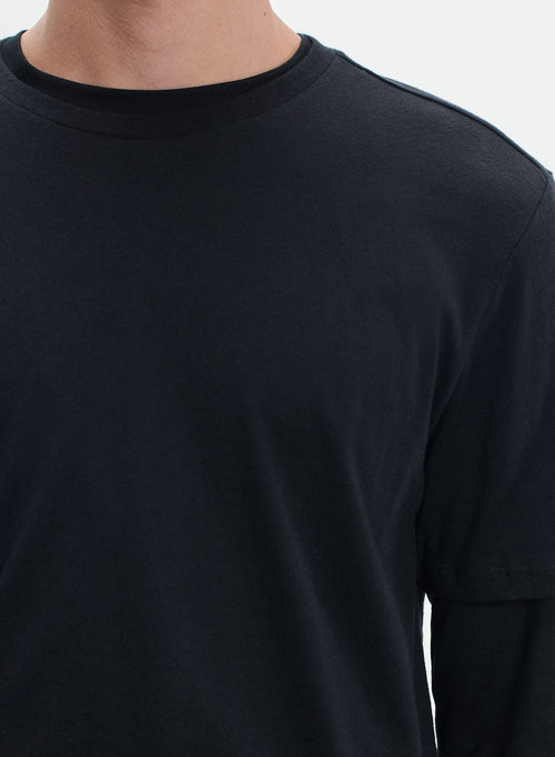 T-shirt en coton et cachemire - MAJESTIC FILATURES