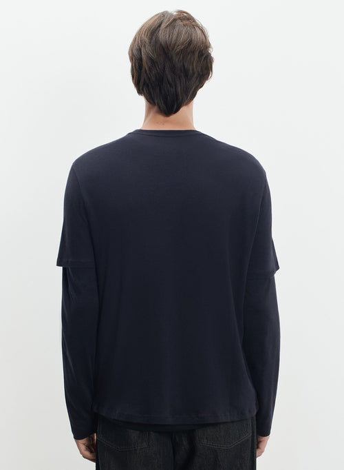 T-shirt en coton et cachemire - MAJESTIC FILATURES