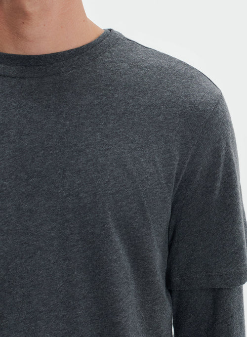 T-shirt en coton et cachemire - MAJESTIC FILATURES