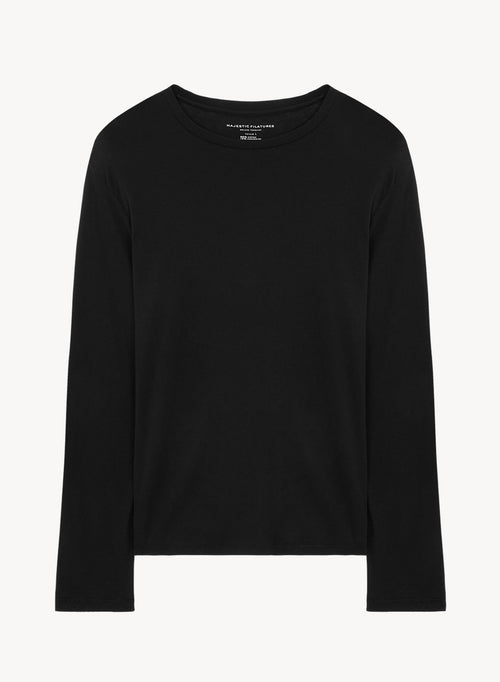 Baumwolle- und Kaschmir-T-Shirt - MAJESTIC FILATURES