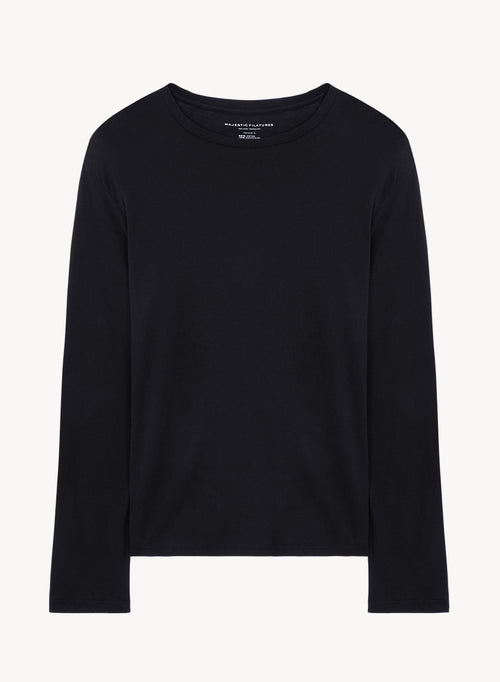 T-shirt en coton et cachemire - MAJESTIC FILATURES