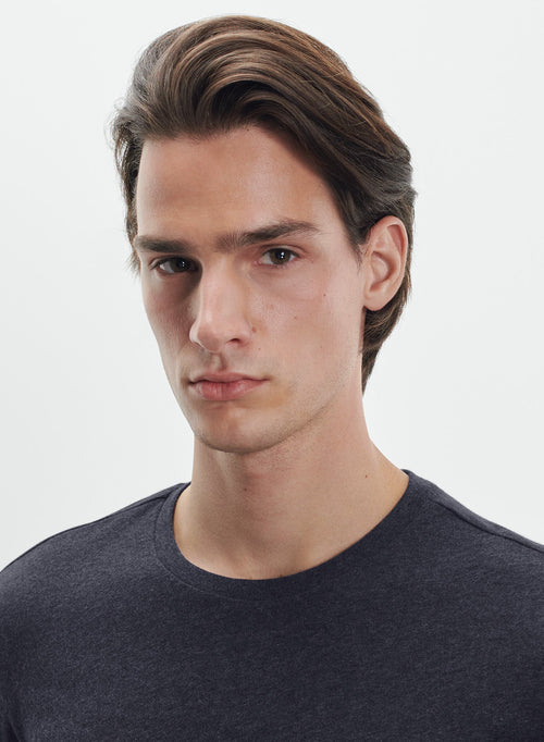 Cotton and cashmere t-shirt - MAJESTIC FILATURES