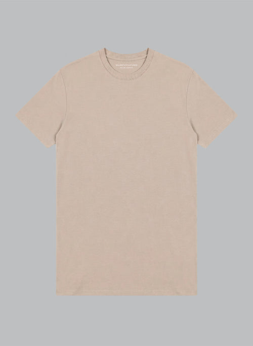 Camiseta desierto cuello redondo manga corta en algodón Supima - MAJESTIC FILATURES
