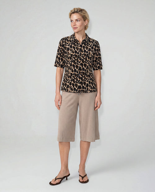 Camisa crudo jaspeado Mangas Codos de algodón/elastano - MAJESTIC FILATURES