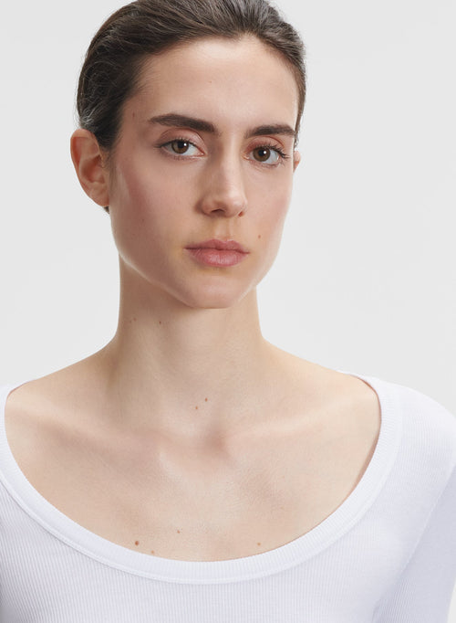 Viscose and elastane T-shirt - MAJESTIC FILATURES