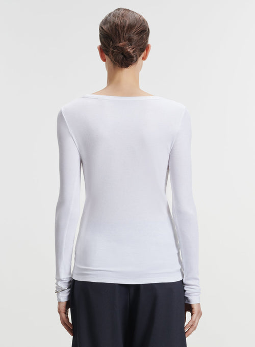 Viscose and elastane T-shirt - MAJESTIC FILATURES