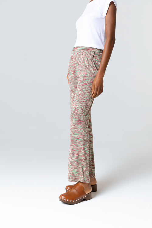 Pantalon Multicouleurs en Viscose - MAJESTIC FILATURES
