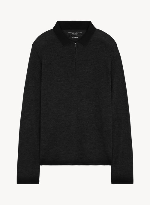 Poloshirt aus merinowolle - MAJESTIC FILATURES