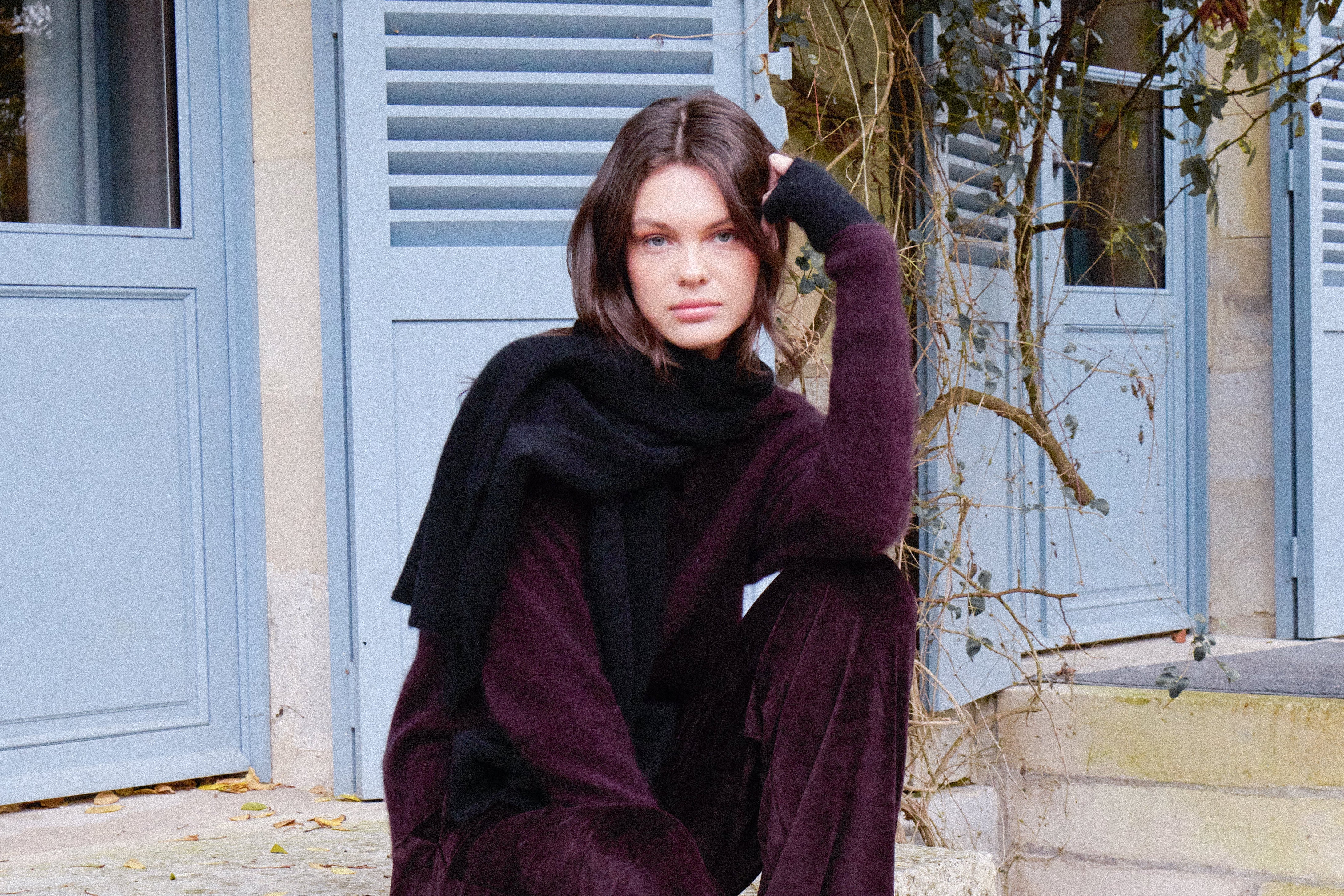 STRAITS /COAT / WOPO. MELTON NAVY、SIZE：L STRAITS /COAT / WOPO