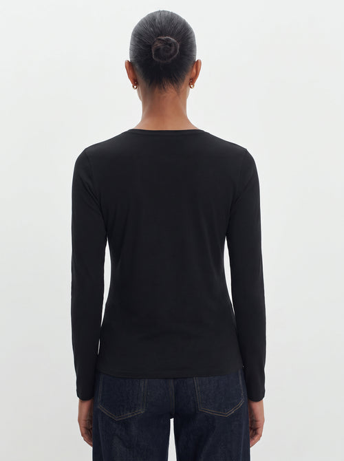 Camiseta de viscosa y elastano - MAJESTIC FILATURES